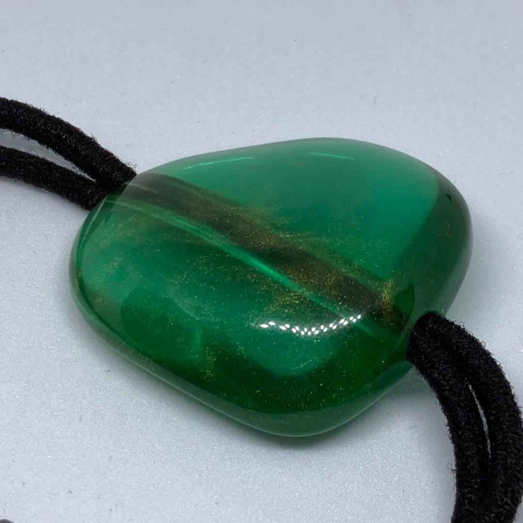 コレットマルーフ ヘアゴム グリーン モチーフ