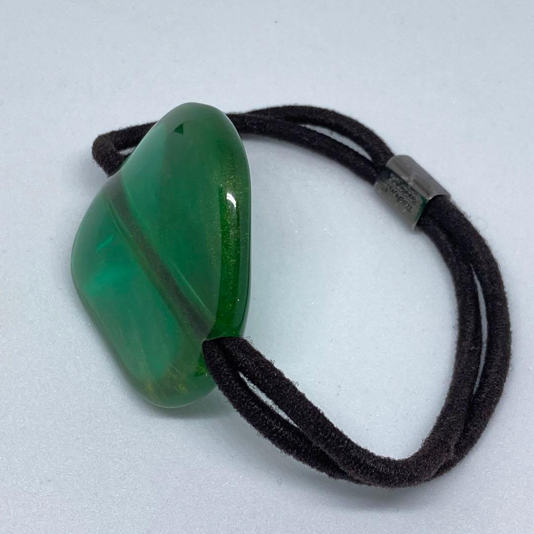 コレットマルーフ ヘアゴム グリーン モチーフ