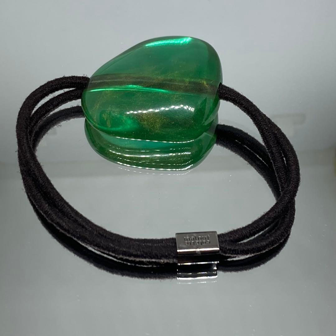 コレットマルーフ ヘアゴム グリーン モチーフ