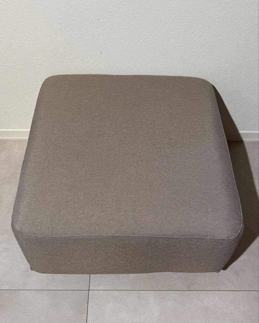 無印良品　ソファベンチ　オットマン　カバー付　グレー ファブリック