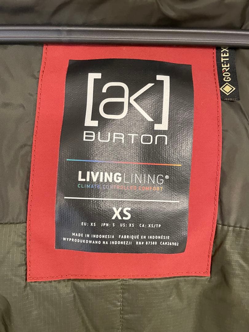 BURTON AK ジャケットXS 21-22モデルGORE-TEX 2L