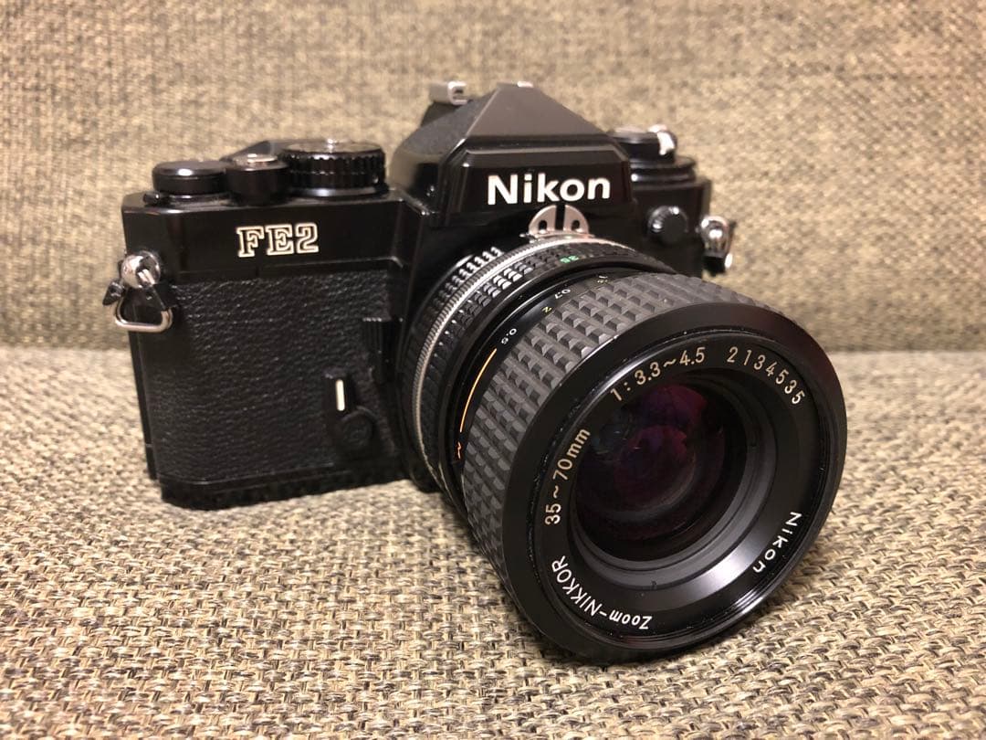 Nikon FE2 一眼レフカメラ 35-70mmレンズ付き