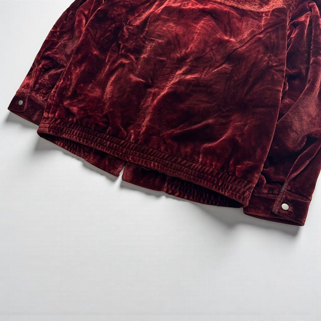 ヴィンテージ　Venaless　ベロア　ジップアップブルゾン　ジャケット　M