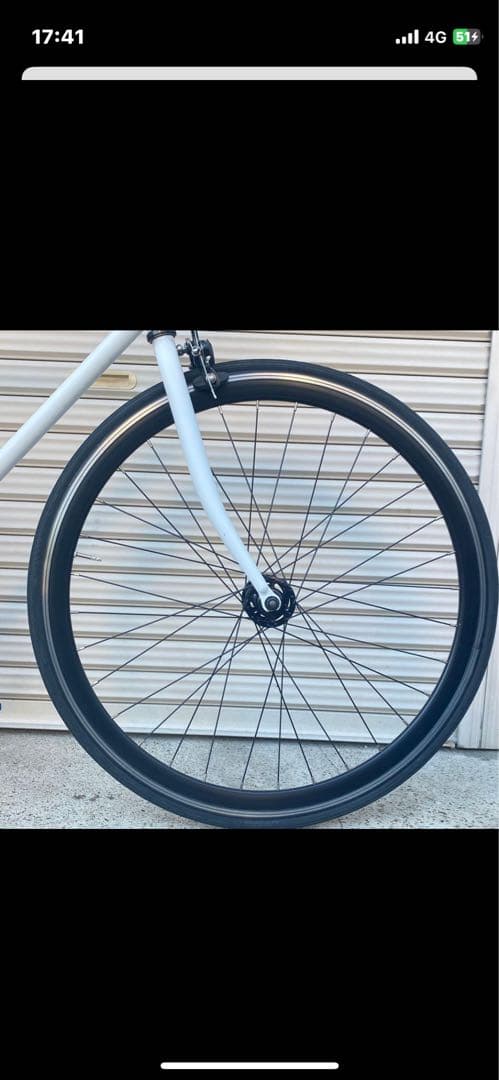 シングルギア ピストバイク 700C ホワイト