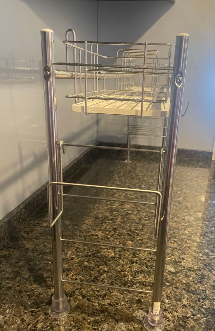 水切りラック 伸縮 KAWAKI 水切り ステンレス シンク上 水切りかご 食器