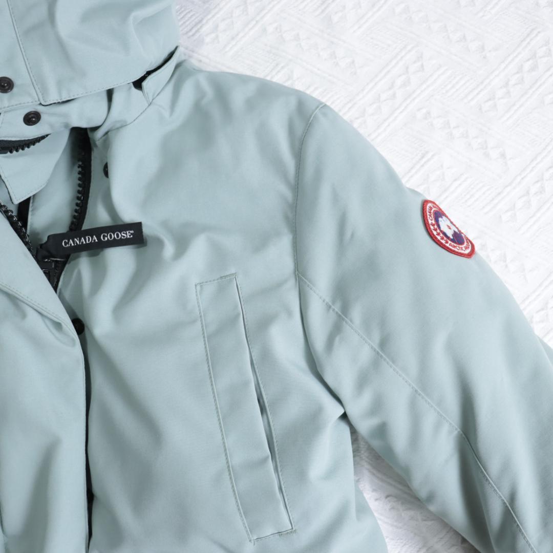 希少！カナダグース ダウンジャケット　ブレイクリーパーカ　ライトブルーサザビー