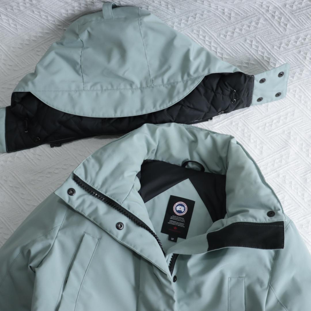 希少！カナダグース ダウンジャケット　ブレイクリーパーカ　ライトブルーサザビー