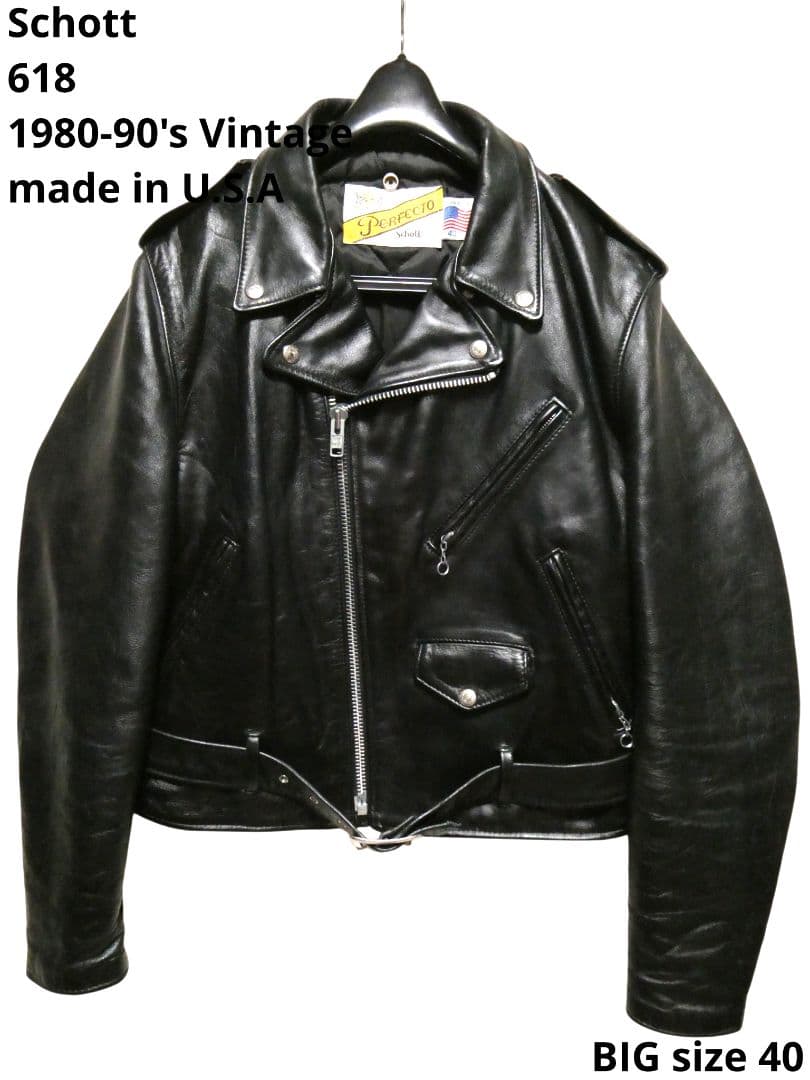 激安！1980〜90s！ヴィンテージ！ビッグサイズ40！ショット618