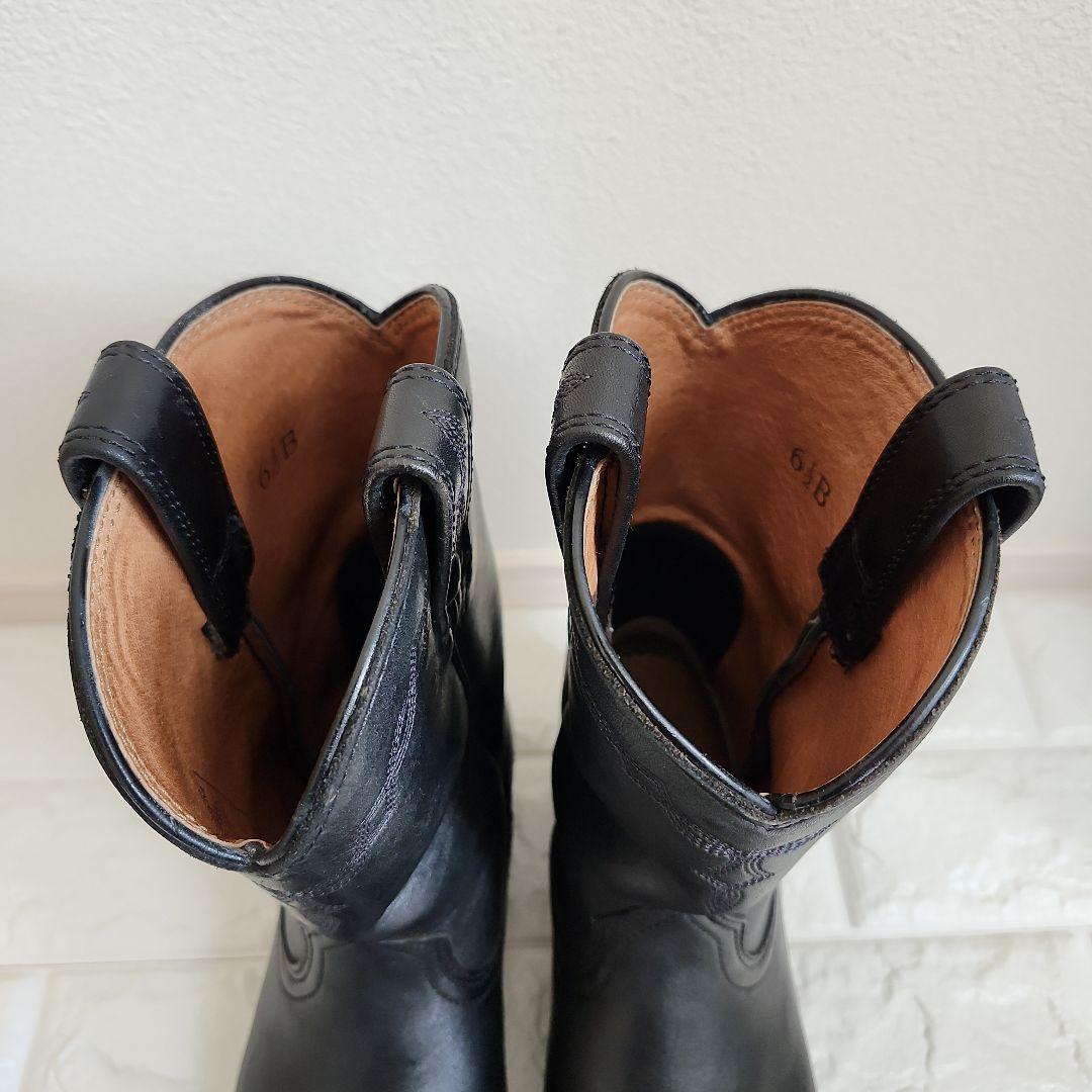 【美品】ARIAT ブラックレザー ウエスタンブーツ　Y2K