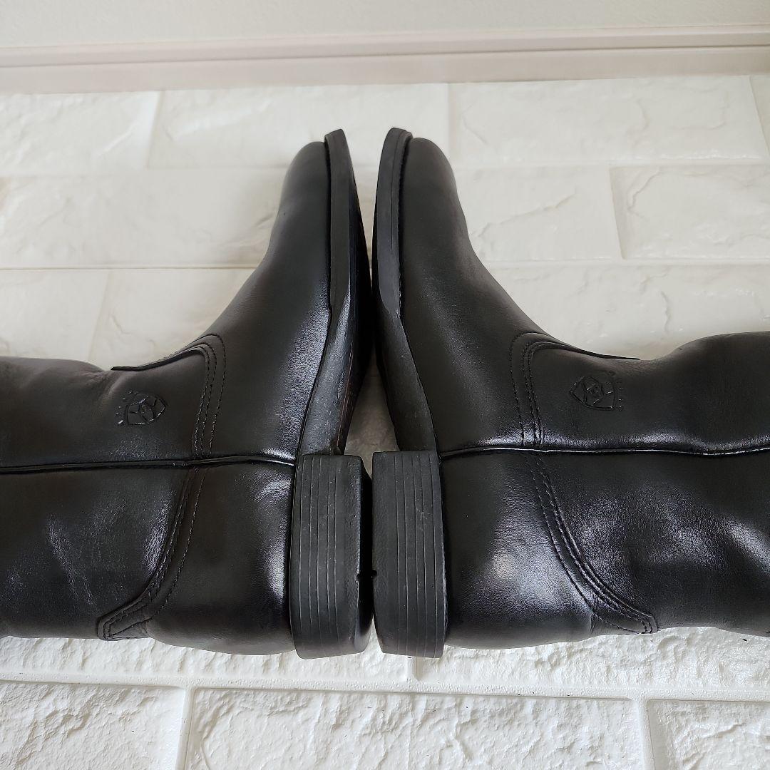 【美品】ARIAT ブラックレザー ウエスタンブーツ　Y2K