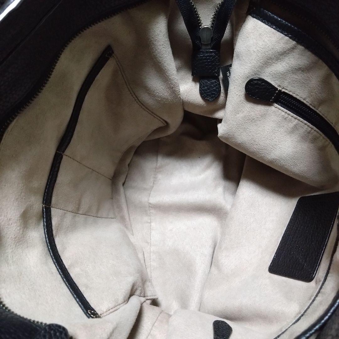 コーチ メトロポリタン トートバッグ ビジネス レザー シボ革 2way 黒