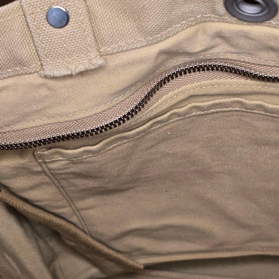 京都　一澤信三郎帆布鞄　トートバック　弁護士かばん　ベージュ