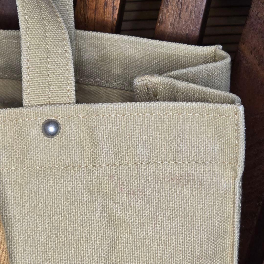 京都　一澤信三郎帆布鞄　トートバック　弁護士かばん　ベージュ