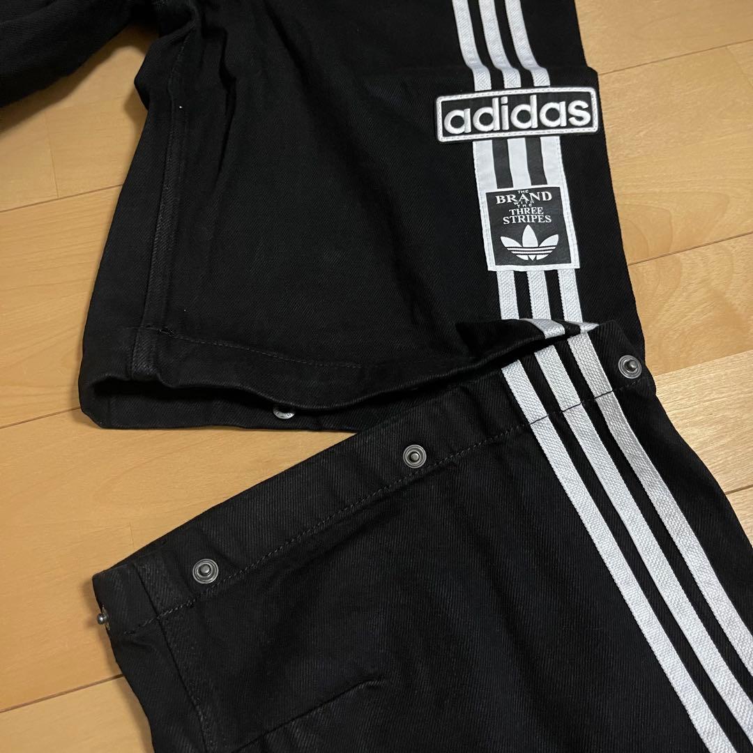 新品28】★当日発送★アディダス アディブレイク 2-IN-1 デニムパンツ 黒