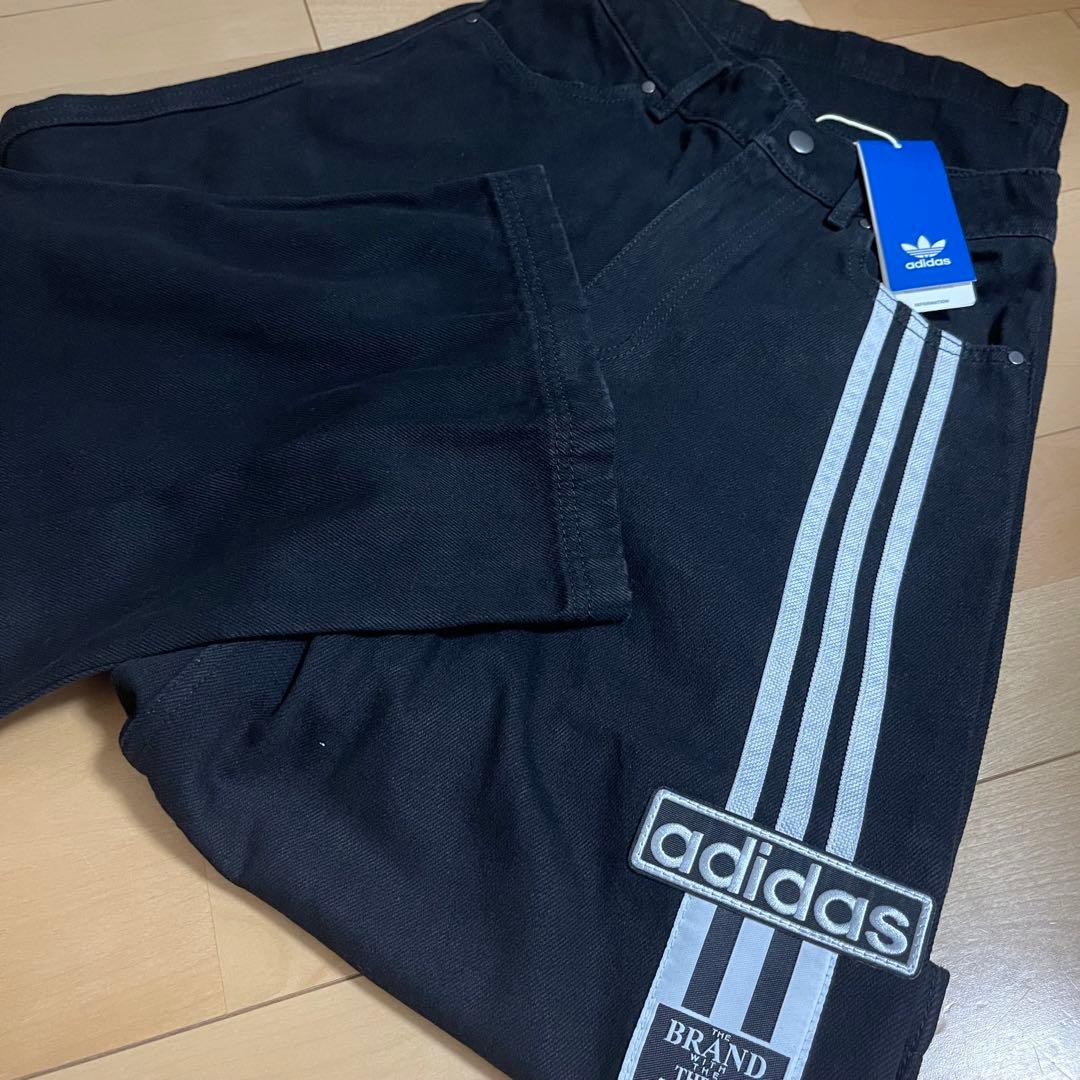 新品28】★当日発送★アディダス アディブレイク 2-IN-1 デニムパンツ 黒
