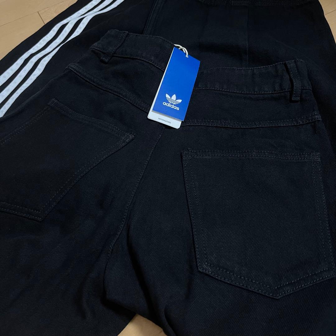 新品28】★当日発送★アディダス アディブレイク 2-IN-1 デニムパンツ 黒