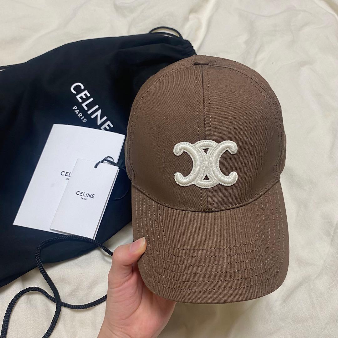 CELINE ベースボールキャップ マロングラッセ