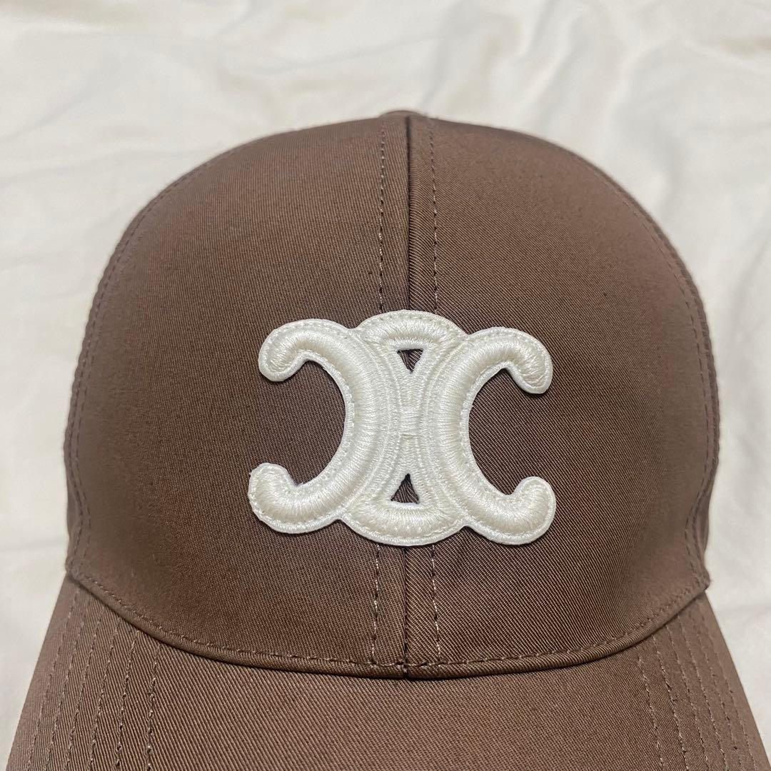 CELINE ベースボールキャップ マロングラッセ