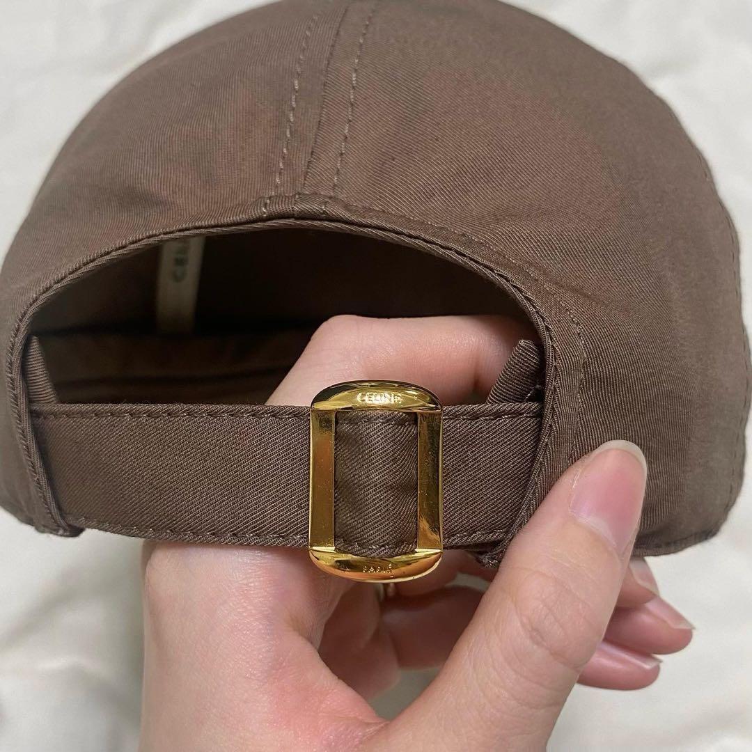 CELINE ベースボールキャップ マロングラッセ