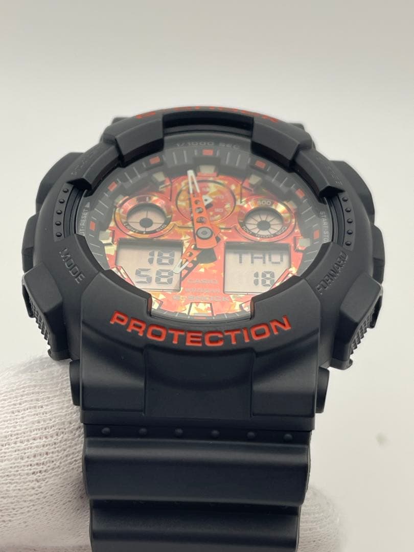 美品 G-SHOCK GA-100TAL-1AJR 京紅葉 カシオ