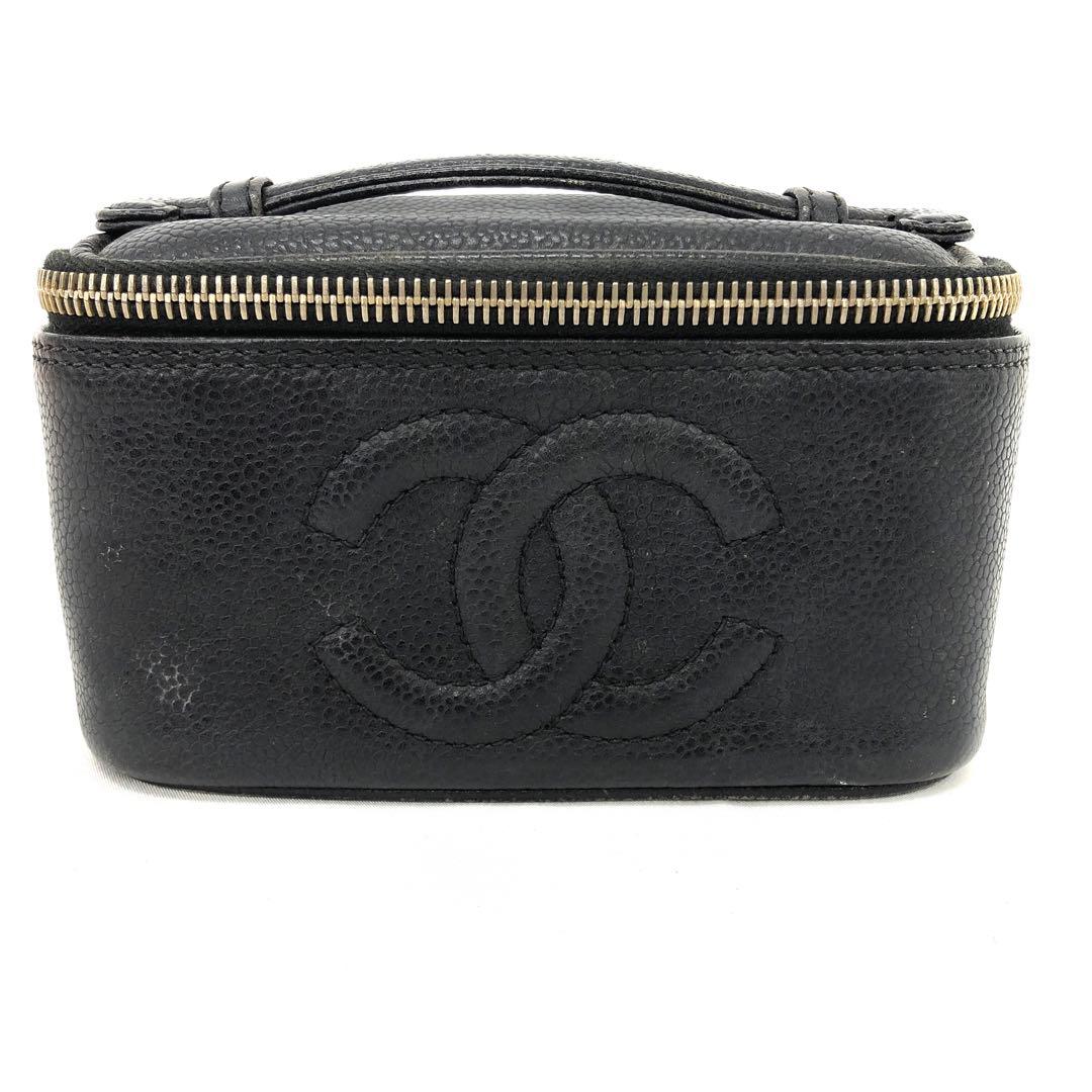 M11/029 CHANEL シャネル バニティポーチ ココマーク ブラック