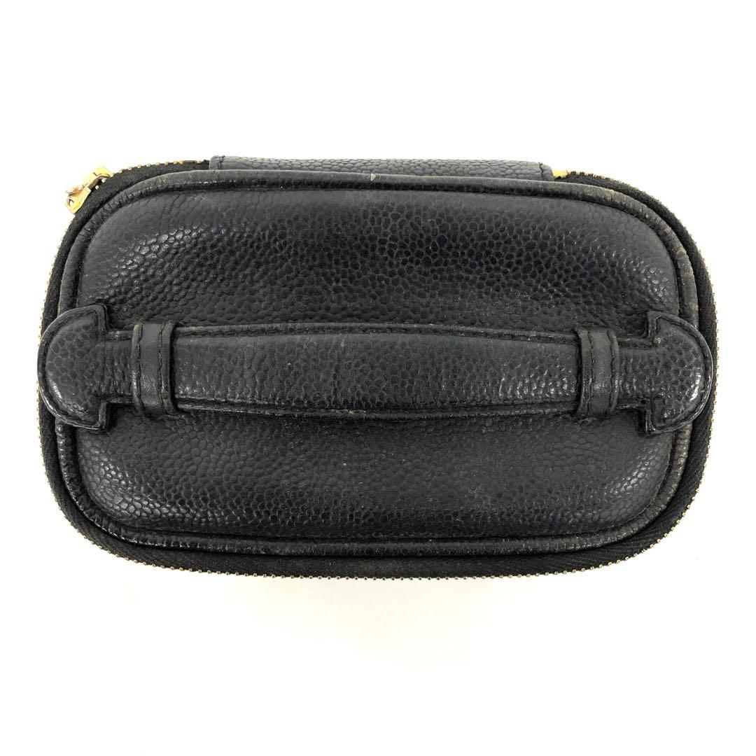 M11/029 CHANEL シャネル バニティポーチ ココマーク ブラック