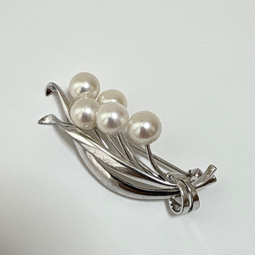 皇室御用達 MIKIMOTO ミキモト アコヤ真珠 パール ブローチ コサージュ