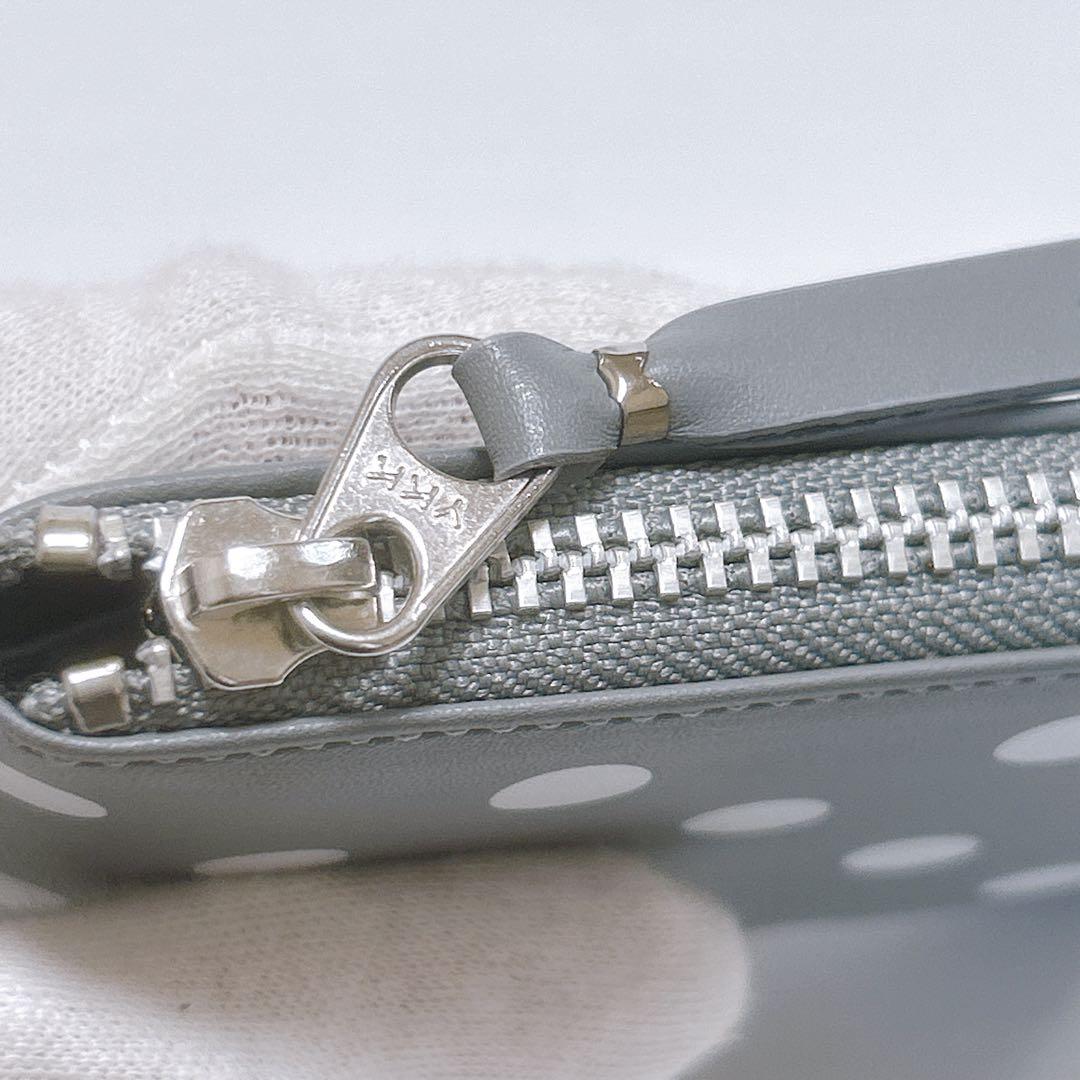 新品同様✨コムデギャルソン ポルカドット ケース L字ジップ 財布