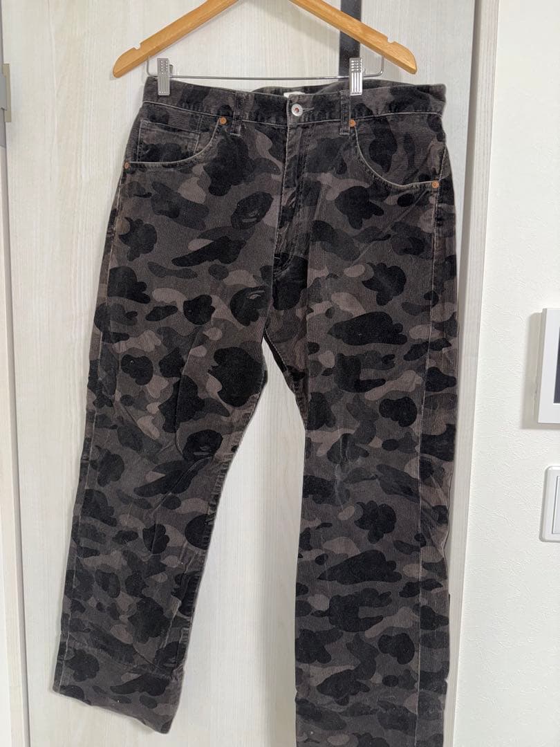 A Bathing Ape コーデュロイパンツ　迷彩