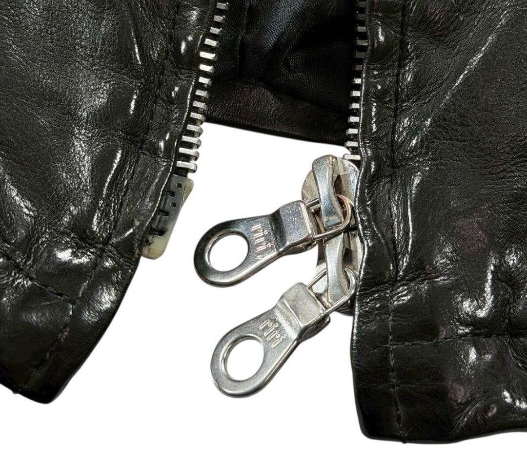 バックラッシュ ジャパンカーフタンニン製品染め レザージャケット ブラック M