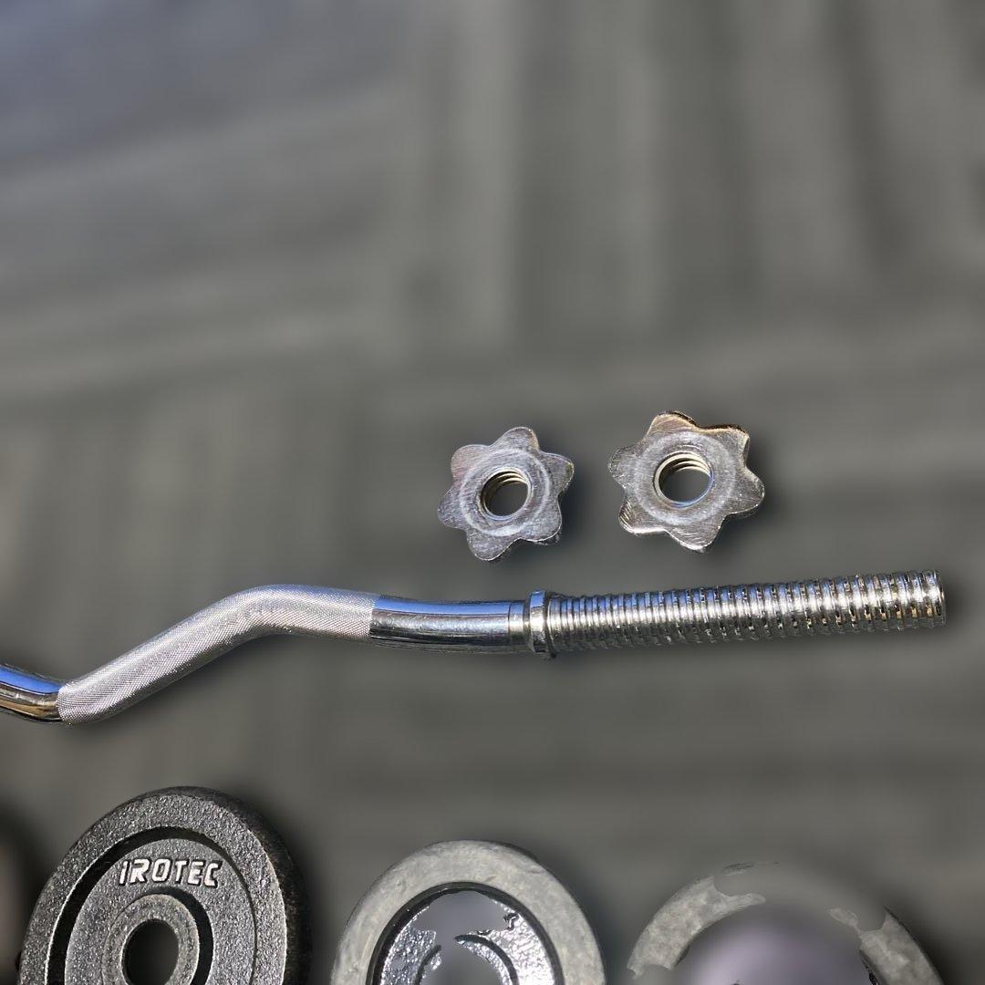 Ｗバーセット。5kg2.5kg1.25kgプレート