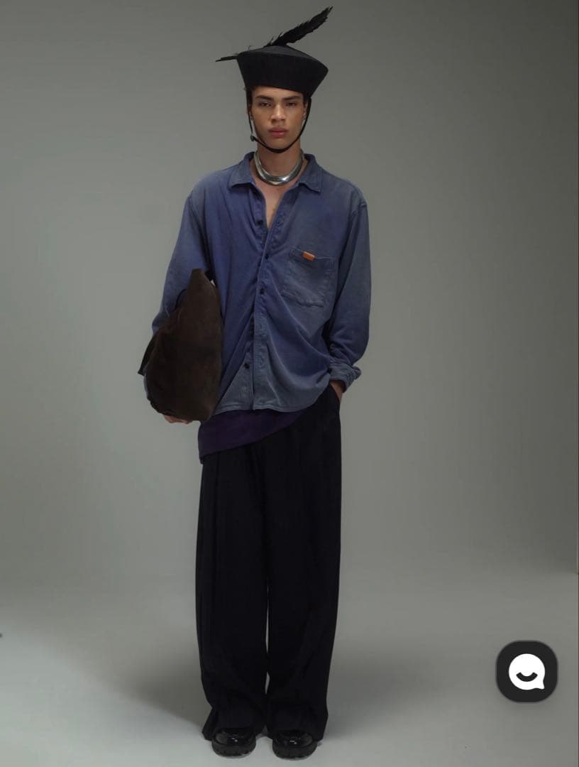 トップス khoki 26SS Faded Memory Shirt BLACK 2