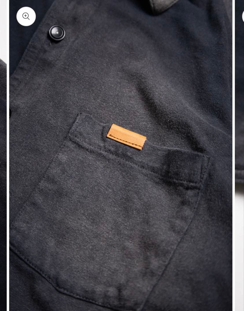 トップス khoki 26SS Faded Memory Shirt BLACK 2