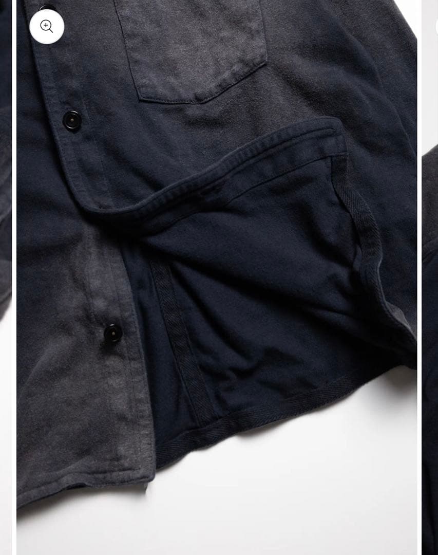 トップス khoki 26SS Faded Memory Shirt BLACK 2