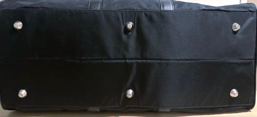 PRADプラダ　ボストンバッグ　三角プレート　ナイロン　ブラック　旅行