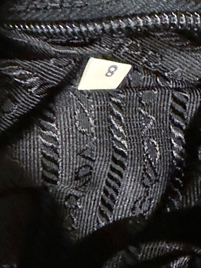 PRADプラダ　ボストンバッグ　三角プレート　ナイロン　ブラック　旅行