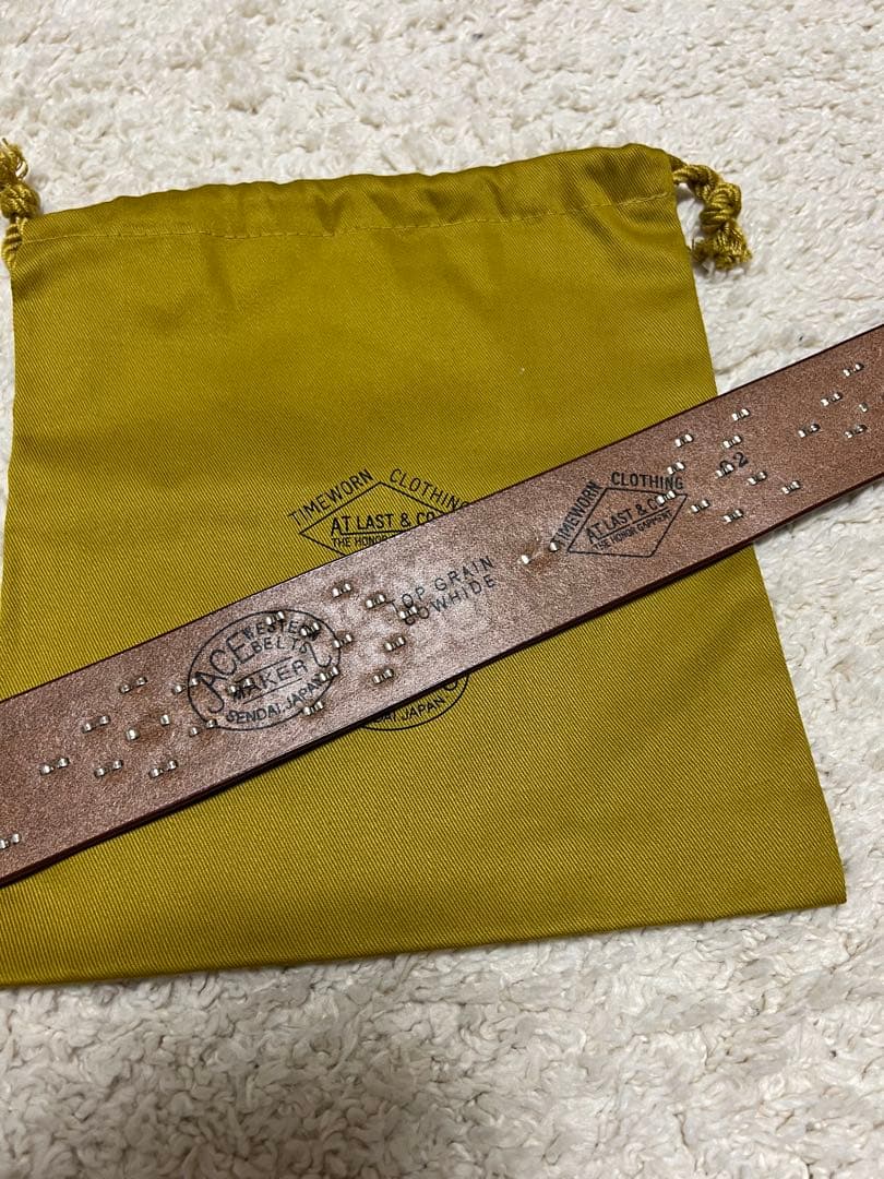 小物 atlast&co STUDS BELT ACE WESTERN BELT 32