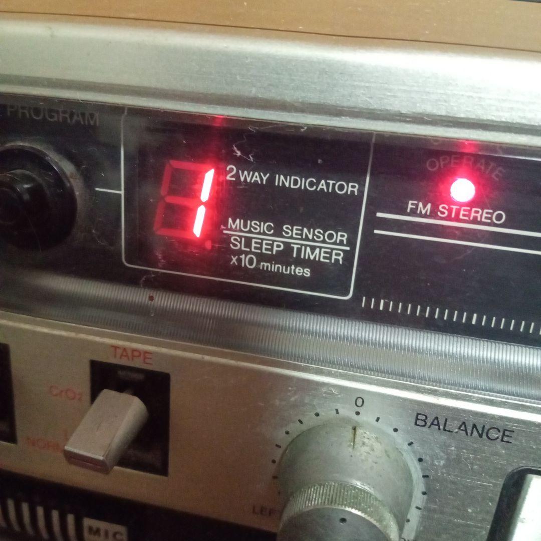 AIWA アイワ 大型ラジカセ CS-80 昭和レトロ ラジカセ通電確認品