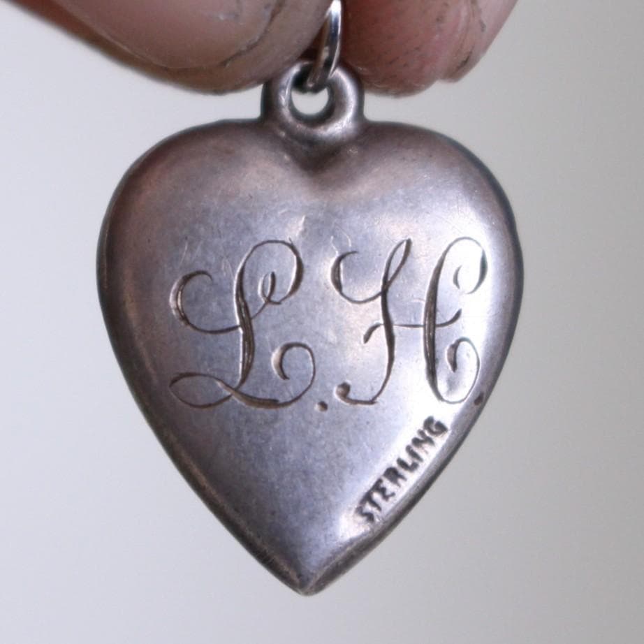 40s　スウィートハートジュエリー　パフィハート　シルバー　SWEET 