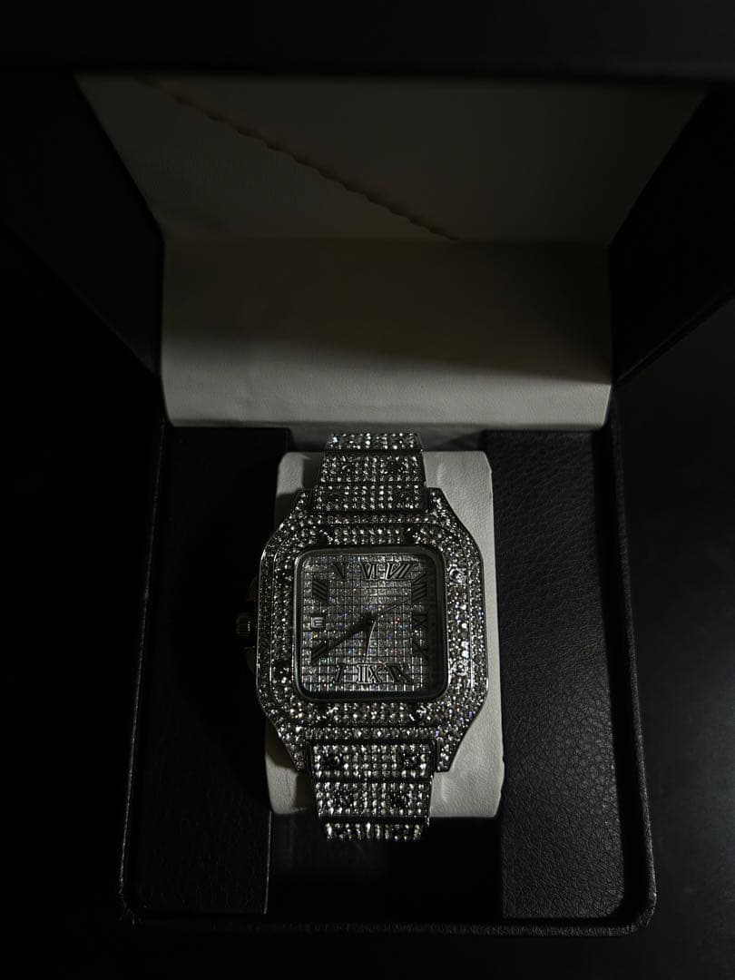 【証明書　ボックス付き】ラグジュアリーメンズ腕時計クォーツアトランタモアサナイト