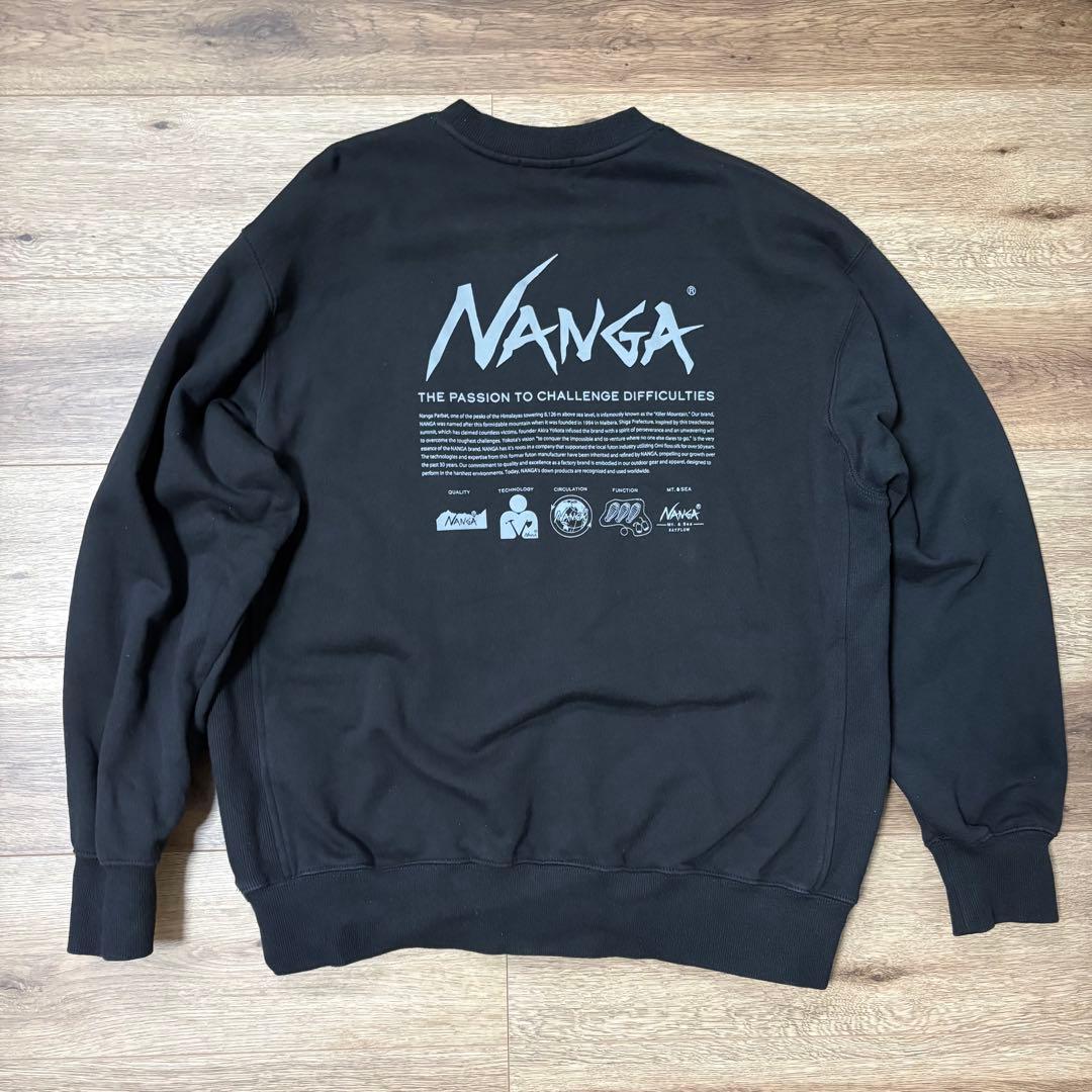 NANGA BAYFLOW 別注 スウェット ブラック 完売 M
