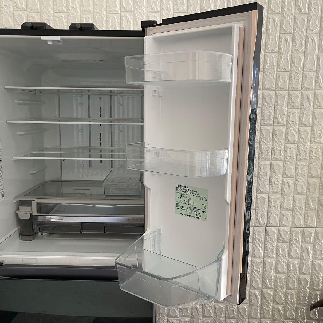 東京23区配送無料✨冷蔵庫　東芝　ミラー　GR-M510FWX 容量:509L