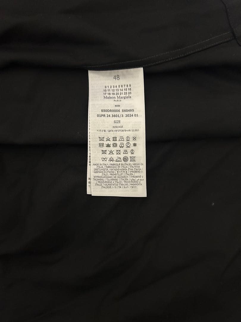 Maison Margiela レーヨン オープンカラー半袖 カットソー48