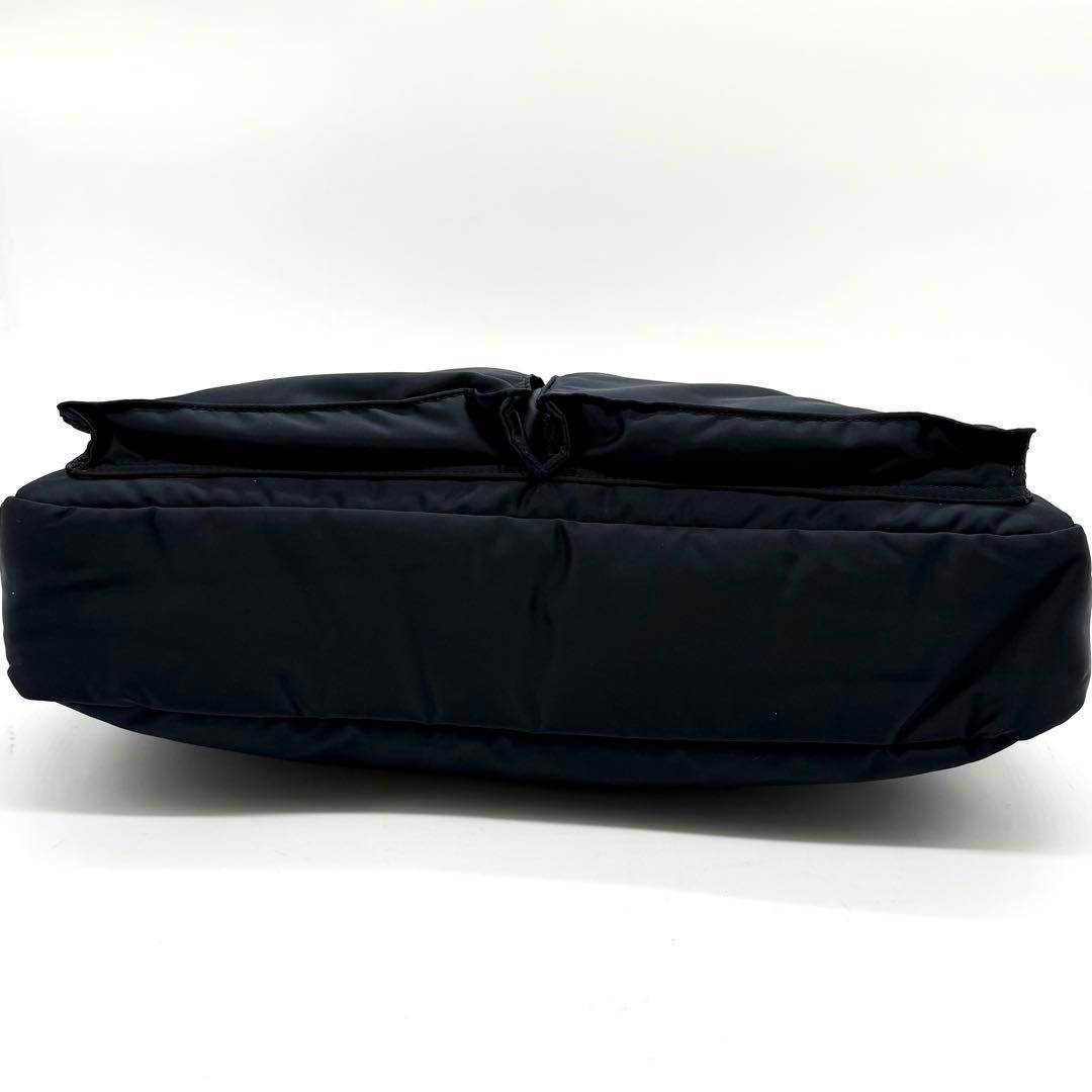 【極美品】ポーター タンカー 2way ブリーフケース ナイロン アイアンブルー