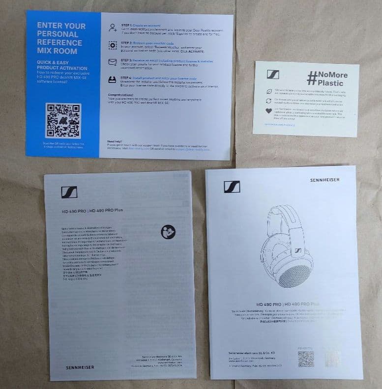 Sennheiser HD 490 PRO と 4.4mmバランス接続ケーブル