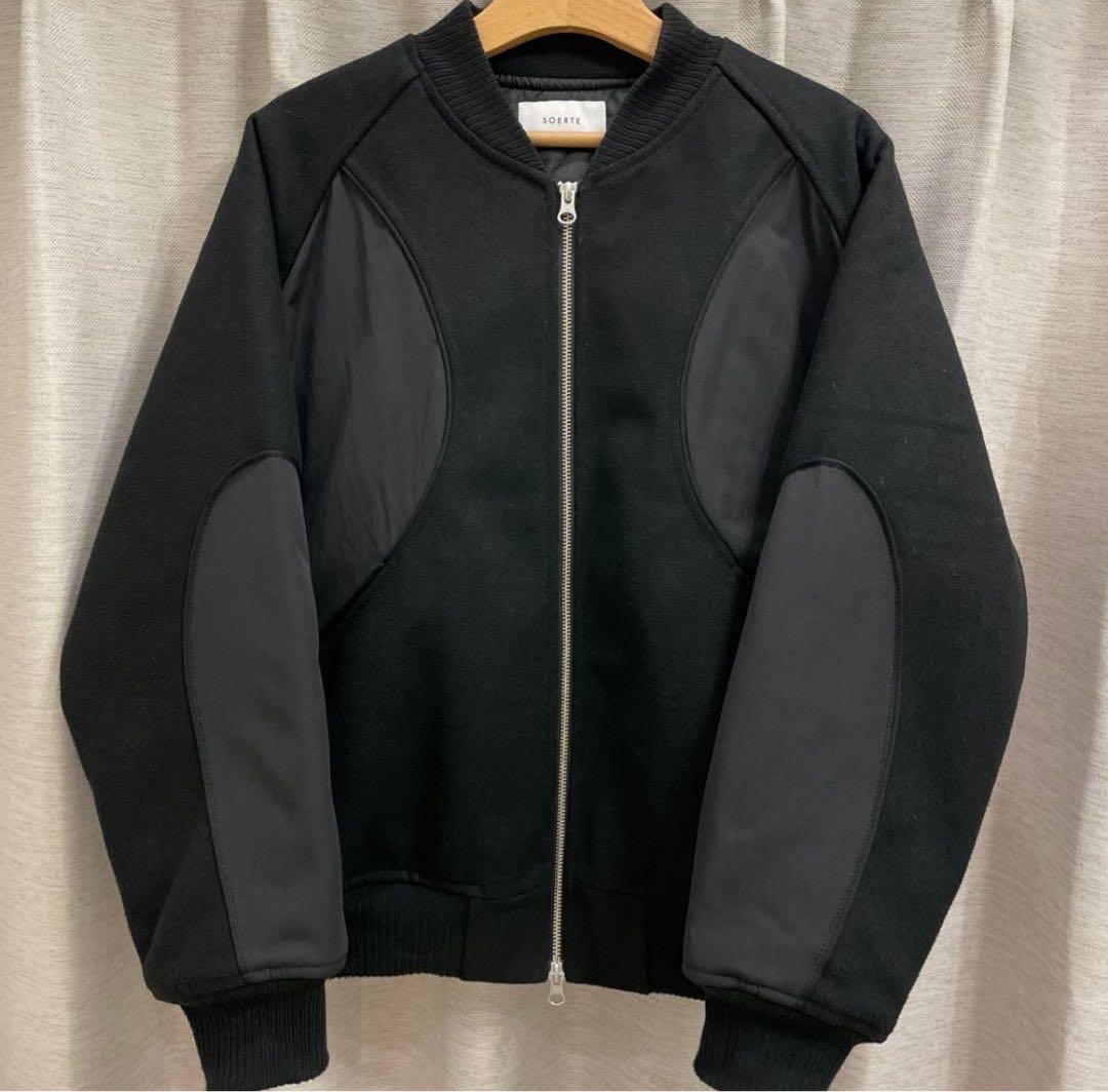 ジャケット・アウター soerte WOOL BLEND SWITCHING BLOUSON 1