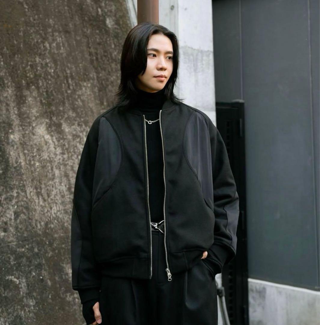 ジャケット・アウター soerte WOOL BLEND SWITCHING BLOUSON 1