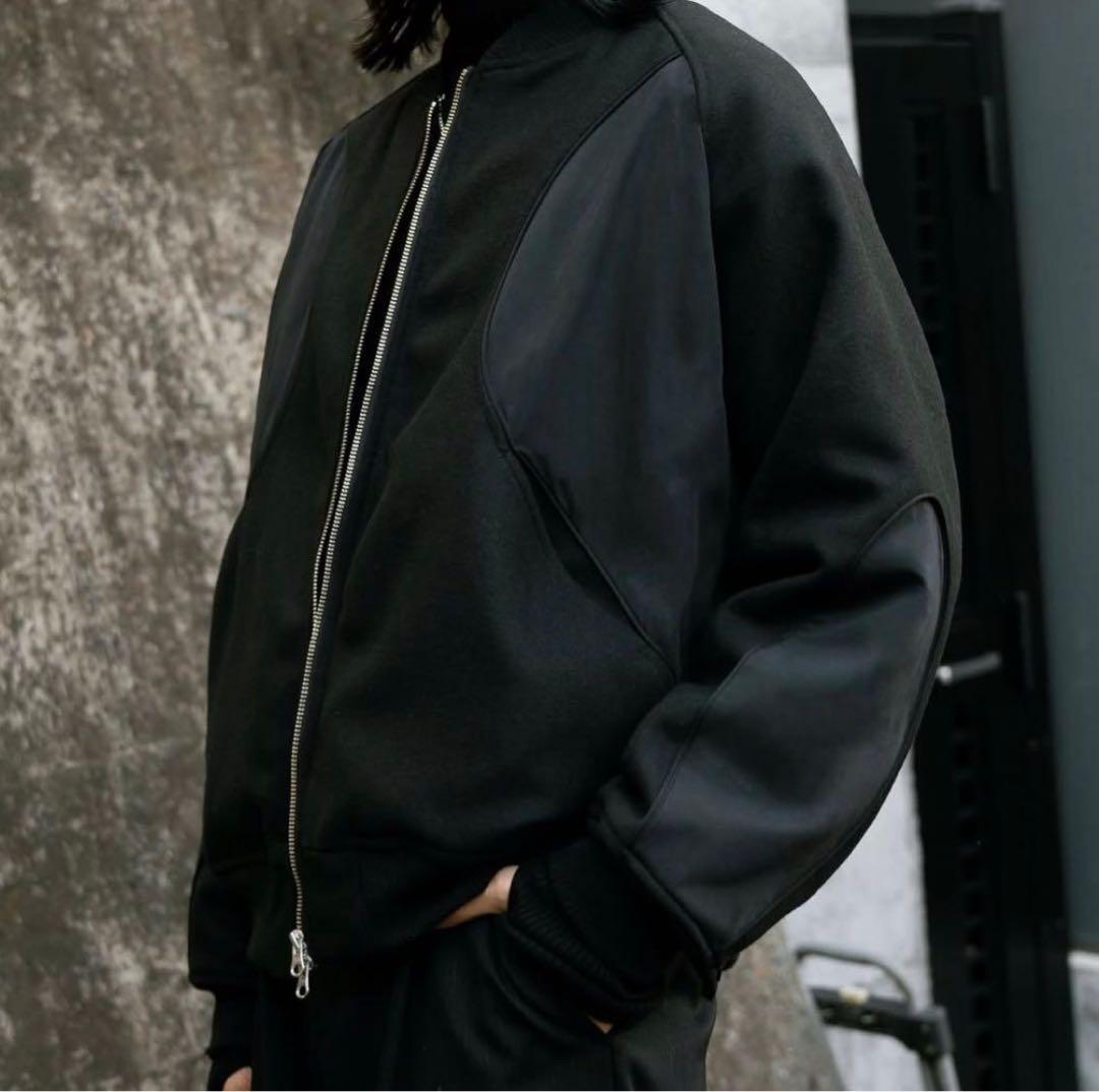 ジャケット・アウター soerte WOOL BLEND SWITCHING BLOUSON 1