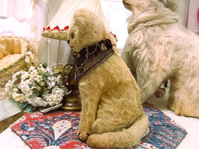 アンティークベア　JPM　猫　フランス　☆ヴィンテージ　テディベア