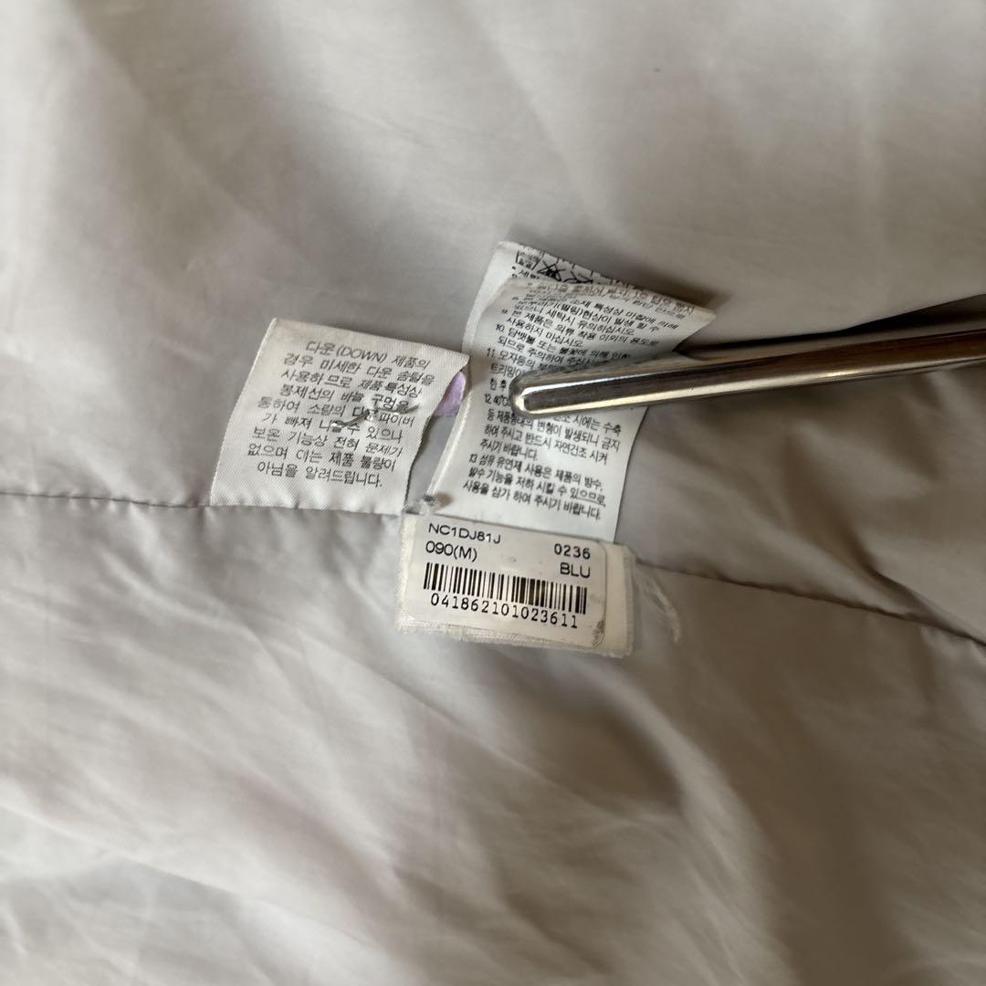 【希少カラー】ノースフェイス ロングダウン ベンチコート 肩ロゴ レディースM